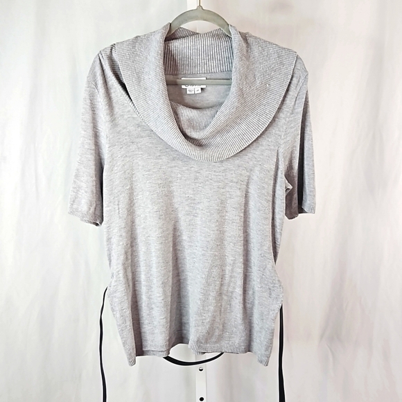 Chaus Grey Sweater Size Medium - Picture 7 of 8